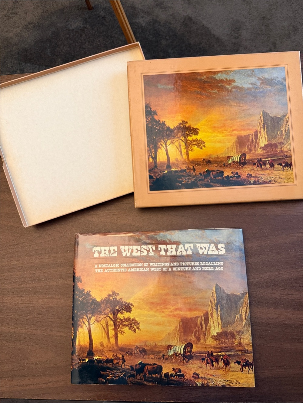 The West That Was Coffee Table Book - Sunset Landscape Cover